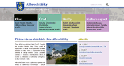 Desktop Screenshot of albrechticky.cz