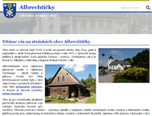 Tablet Screenshot of albrechticky.cz